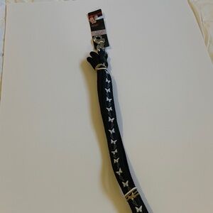 Black Butterfly Pattern Dog Leash - Durable Everyday Lead